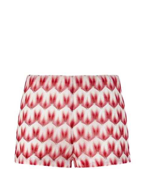 Missoni patterned beach shorts - Red - zdjęcie produktu nr 1