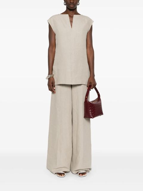 Max Mara Sequoia palazzo trousers - Neutrals - zdjęcie produktu nr 2