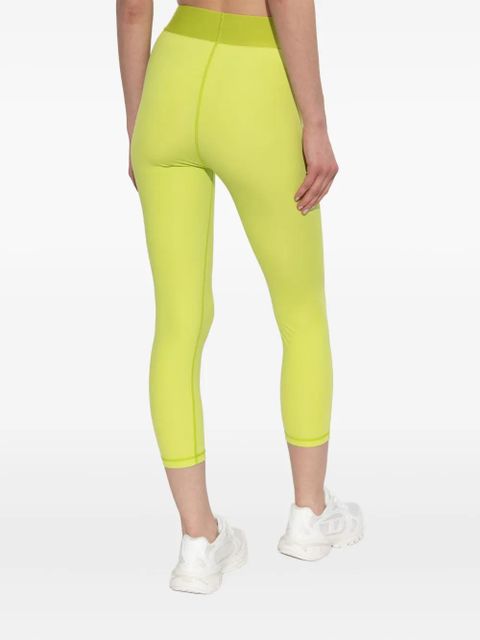 Diesel logo-waistband leggings - Green