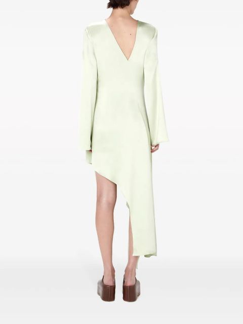 JW Anderson long-sleeve asymmetric dress - Green