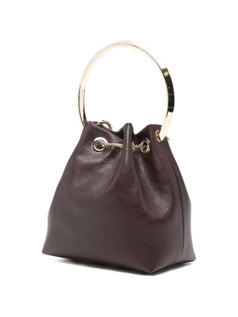 Jimmy Choo Bon Bon chain clutch mini bag - Brown