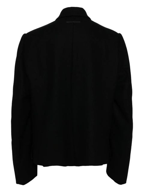MM6 Maison Margiela patchwork-design blazer - Black