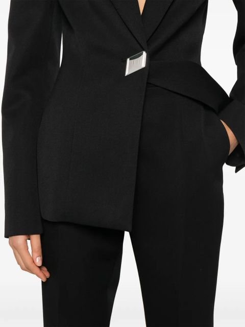 The Attico slim-cut tailored trousers - Black