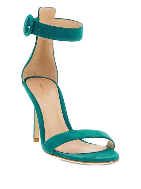 Gianvito Rossi Portofino suede sandals - Green - zdjęcie produktu nr 2