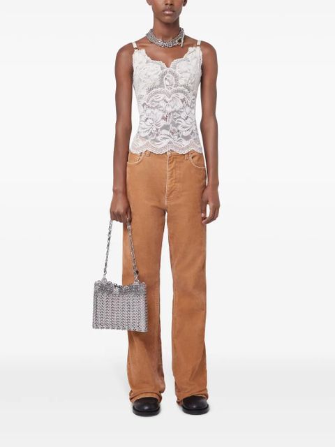 Rabanne contrast-stitching straight trousers - Brown - zdjęcie produktu nr 2