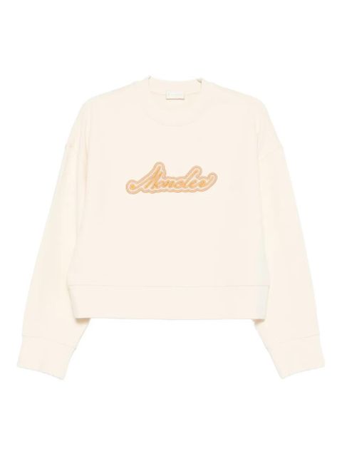 Moncler logo-appliqué sweatshirt - Neutrals - zdjęcie produktu nr 2