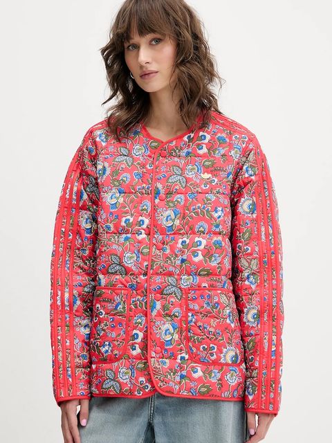 adidas Originals kurtka Liberty kolor pomarańczowy przejściowa oversize JW5198 - zdjęcie produktu nr 1