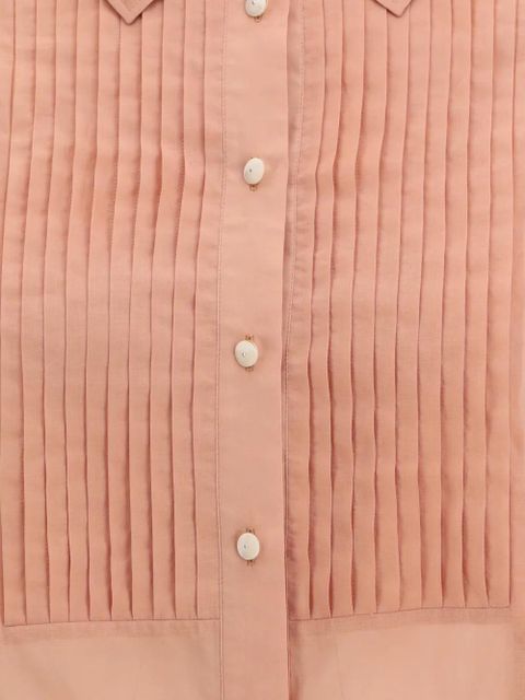 Golden Goose pleated bib over shirt - Orange