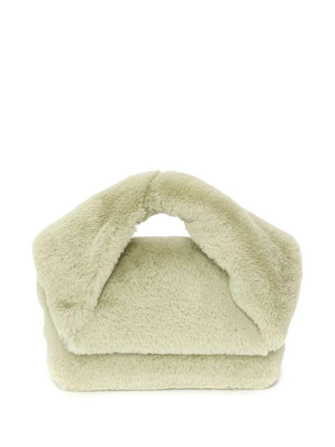 JW Anderson medium Twister shearling crossbody bag - Neutrals - zdjęcie produktu nr 1