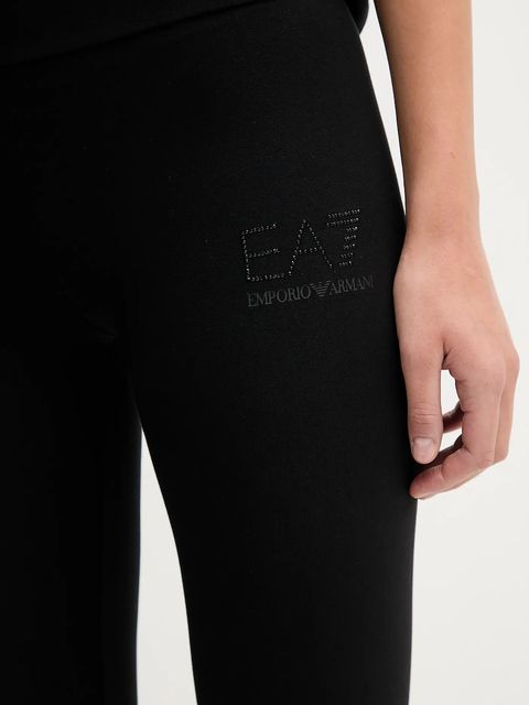 EA7 Emporio Armani legginsy damskie kolor czarny z nadrukiem AF12484.7W000539