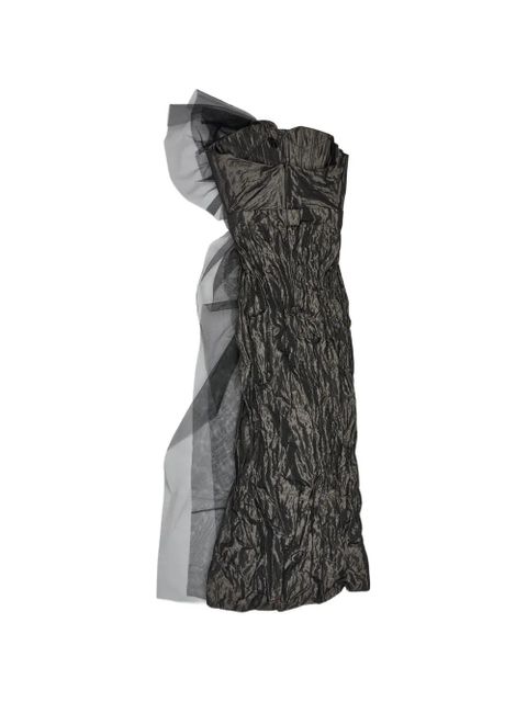 Vivienne Westwood ruffled strapless midi dress - Black - zdjęcie produktu nr 2
