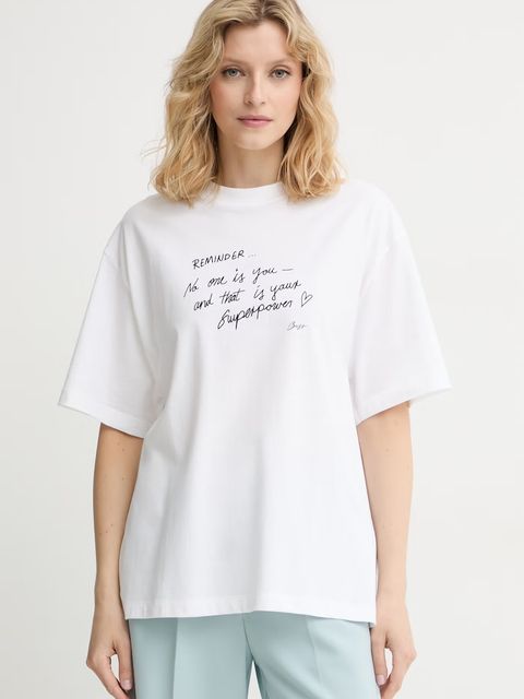 BOSS Orange T-shirt damski bawełniany C_Eboys_3 - zdjęcie produktu nr 1