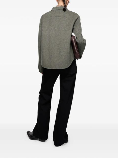 Acne Studios zip-up shirt jacket - Grey