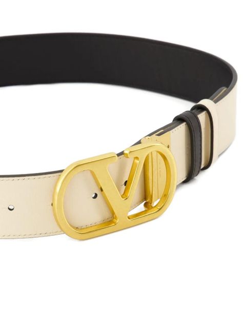 Valentino Garavani V-logo reversible belt - Neutrals