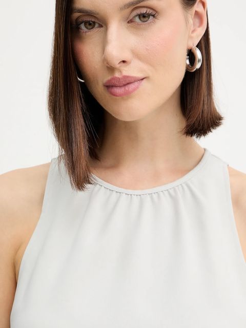 Armani Exchange sukienka kolor beżowy mini rozkloszowana XW001248 AF16151