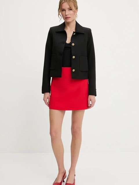 Answear.LAB spódnica kolor czerwony mini ołówkowa - zdjęcie produktu nr 2