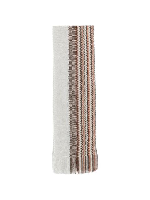 Missoni fringed-edge scarf - Neutrals - zdjęcie produktu nr 1