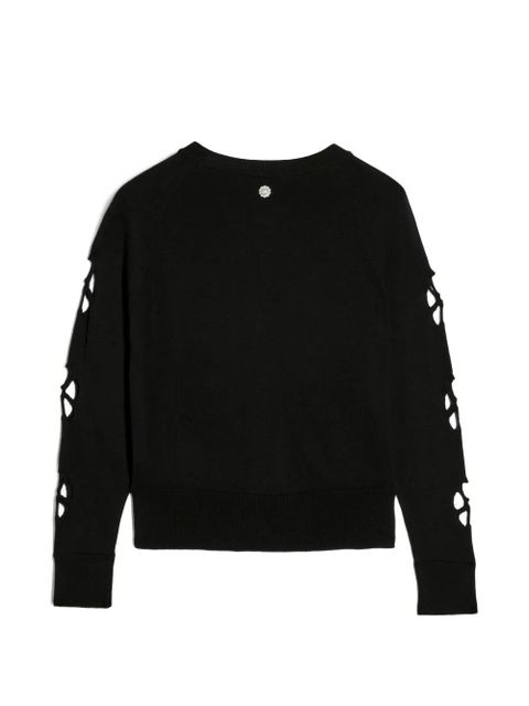 Simone Rocha daisy cut-out cardigan - Black - zdjęcie produktu nr 2