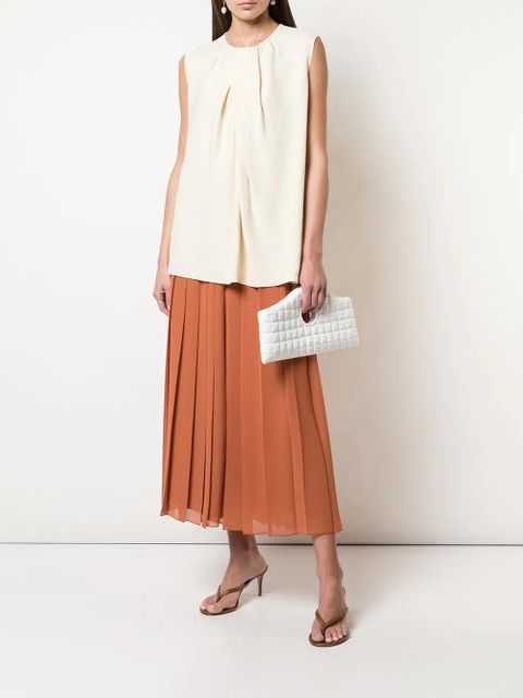 The Row sleeveless flared blouse - White