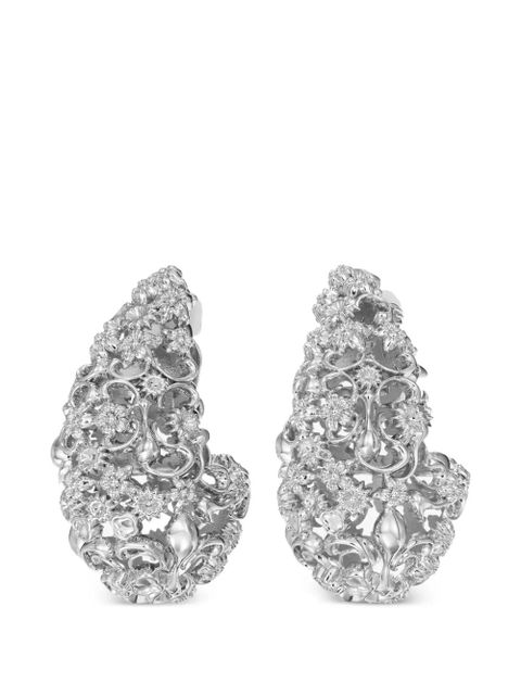 Tory Burch filigree pierced earrings - Silver - zdjęcie produktu nr 2