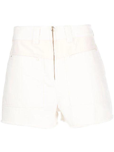 Ba&Sh mid-rise denim mini shorts - Neutrals - zdjęcie produktu nr 1