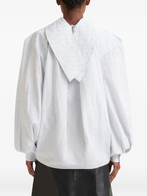 Marni high-collar shirt - Blue