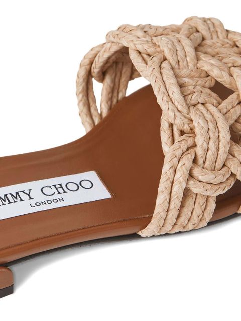 Jimmy Choo Chara flat sandals - Neutrals