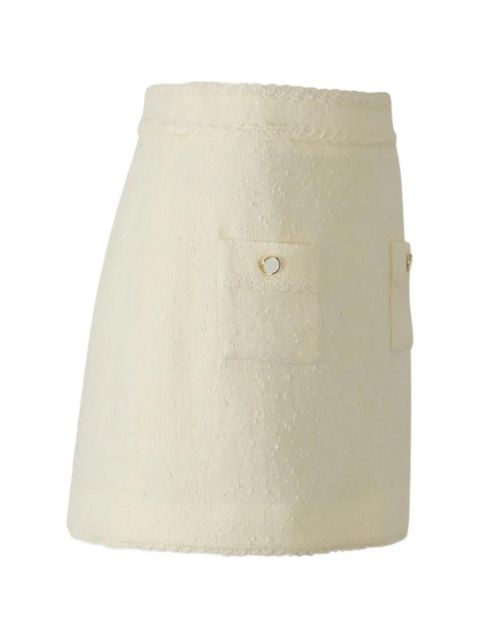 Simkhai bouclé skirt - Neutrals