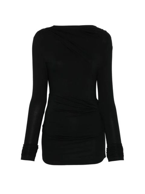 ENTIRE STUDIOS draped long-sleeve top - Black - zdjęcie produktu nr 1