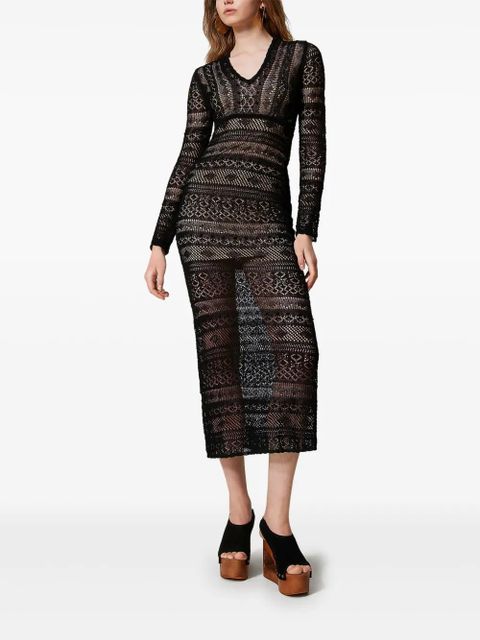 TWINSET knitted dress - Black - zdjęcie produktu nr 2
