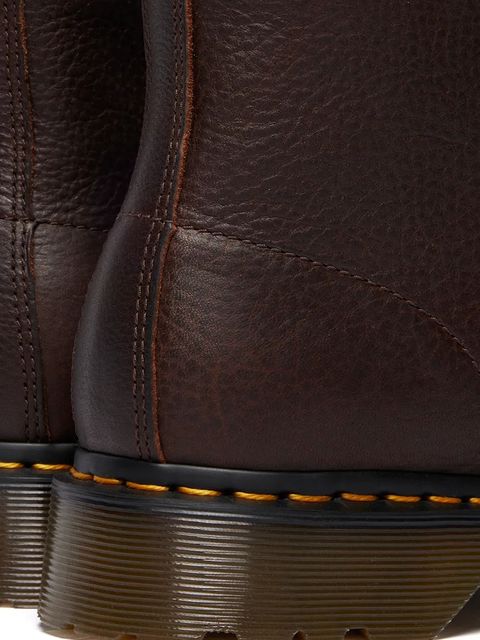 Dr. Martens workery skórzane 1460 Pascal Warm Lined damskie kolor brązowy na platformie DM31873201