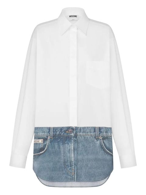 Moschino layered-design long-sleeve shirt - White - zdjęcie produktu nr 1