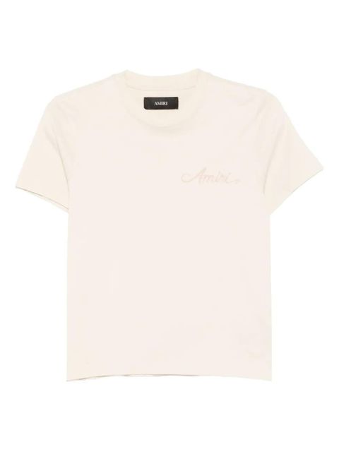 AMIRI embroidered-logo T-shirt - Neutrals - zdjęcie produktu nr 1