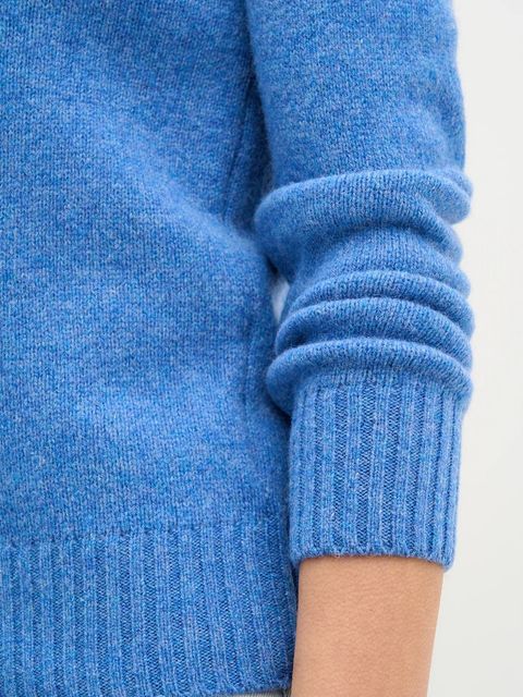 United Colors of Benetton sweter wełniany damski kolor niebieski lekki - zdjęcie produktu nr 2