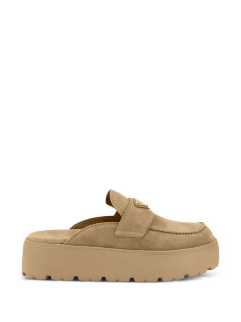 Prada triangle-logo mules - Neutrals - zdjęcie produktu nr 1