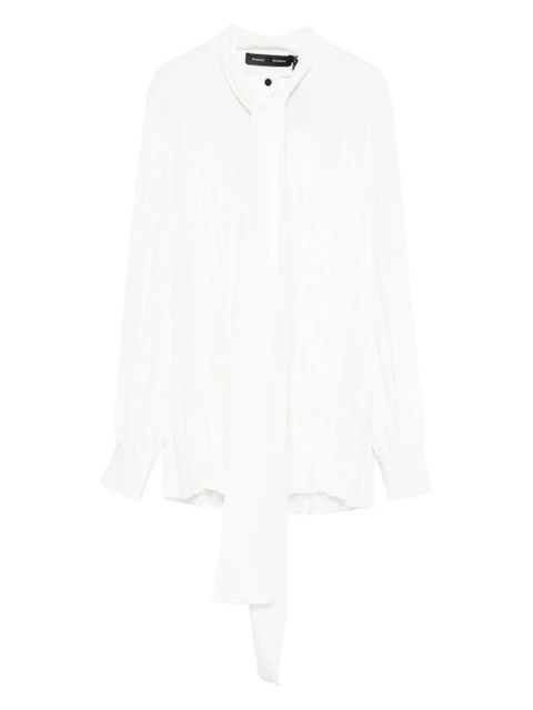 Proenza Schouler pleated tie-neck blouse - White - zdjęcie produktu nr 1