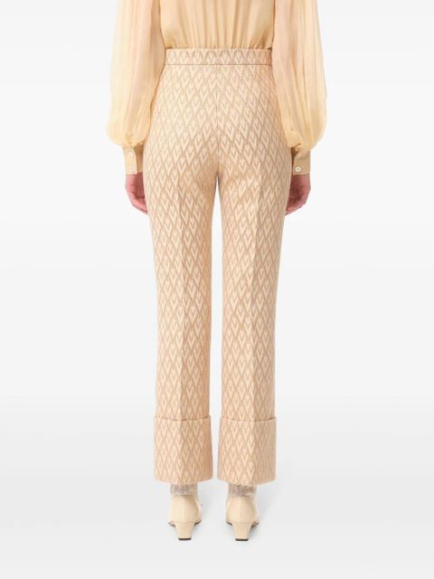 Valentino Garavani Toute La V lurex jacquard trousers - Neutrals