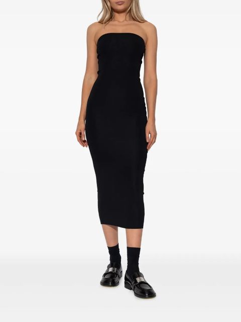 ENTIRE STUDIOS strapless ribbed midi dress - Black