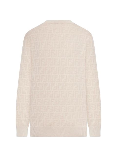 FENDI jacquard-motif sweater - Neutrals - zdjęcie produktu nr 2