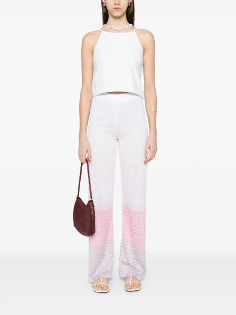 Missoni chevron-knit trousers - White - zdjęcie produktu nr 2