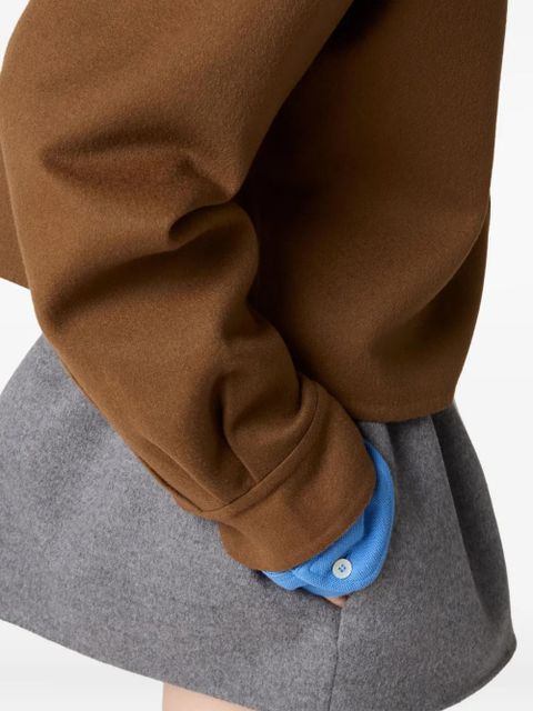 Miu Miu drawstring-waist skirt - Grey