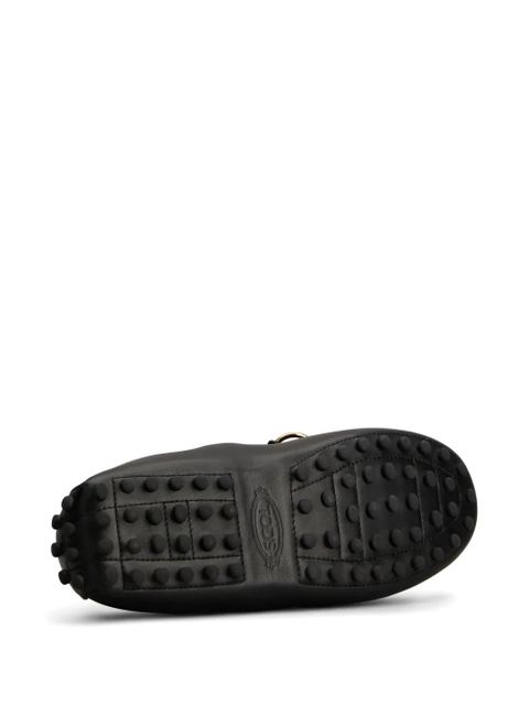 Tod's ring-embellished loafers - Black
