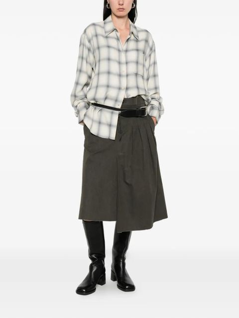 OUR LEGACY Forever plaid-pattern shirt - Neutrals - zdjęcie produktu nr 2