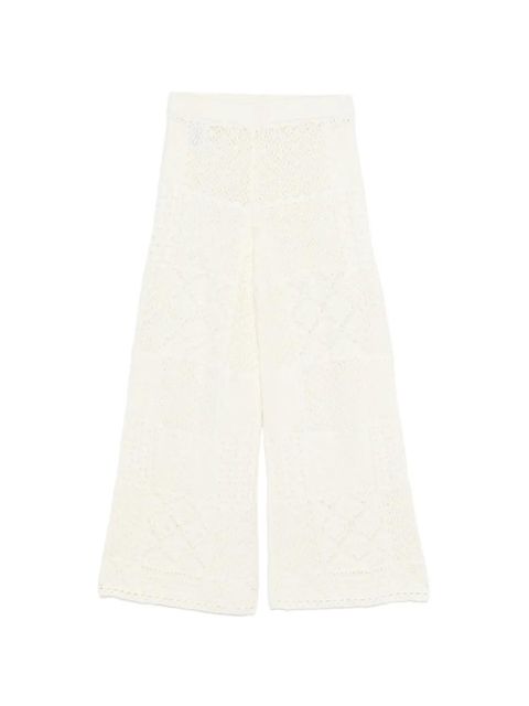 Ba&Sh patchwork crochet-knit trousers - Neutrals - zdjęcie produktu nr 1