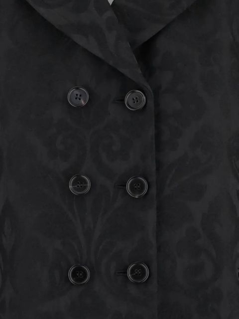 Chloé damask double-breasted jacket - Black