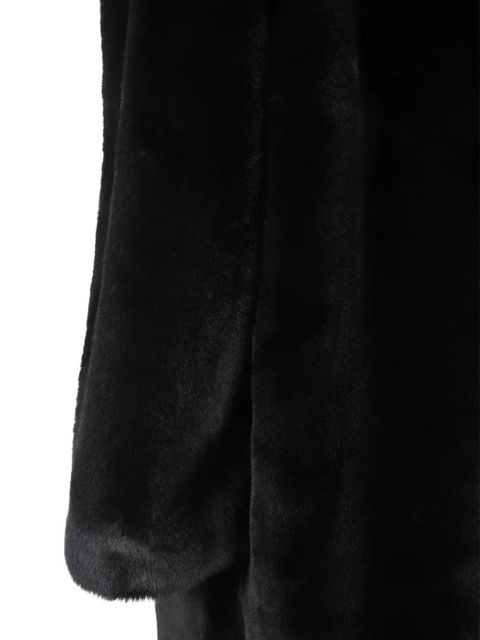 The Frankie Shop Matera collarless coat - Black