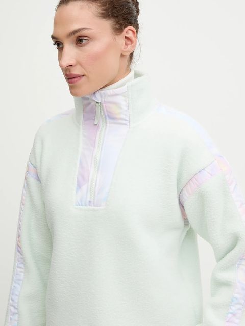 Helly Hansen bluza polarowa IMPERIAL damska kolor zielony gładka 49581