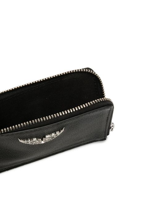 Zadig&Voltaire logo-plaque leather wallet - Black