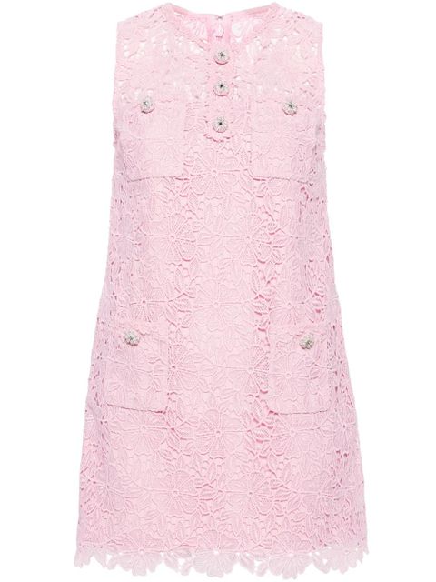 Self-Portrait A-line lace minidress - Pink - zdjęcie produktu nr 1