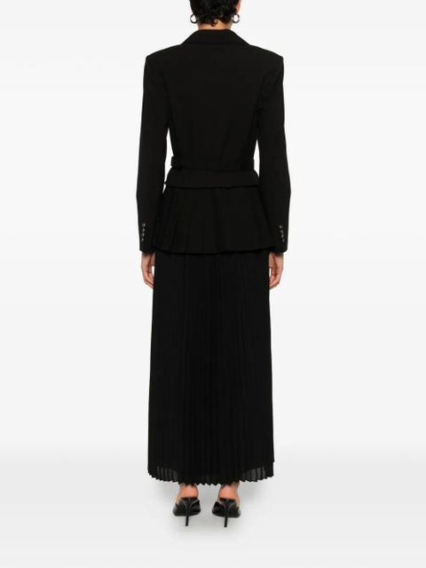 Simkhai Alexandra double-breasted pleated midi dress - Black